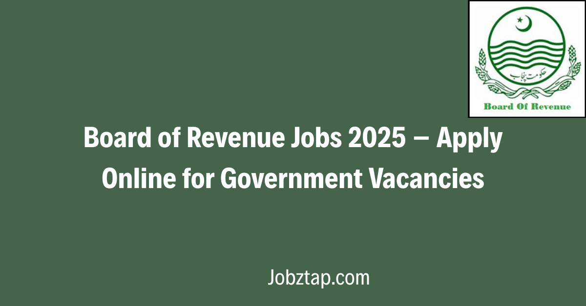 Board Of Revenue Jobs 2025 Online Apply
