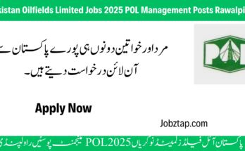 Pakistan Oilfields Limited Jobs 2025 POL Management Posts Rawalpindi